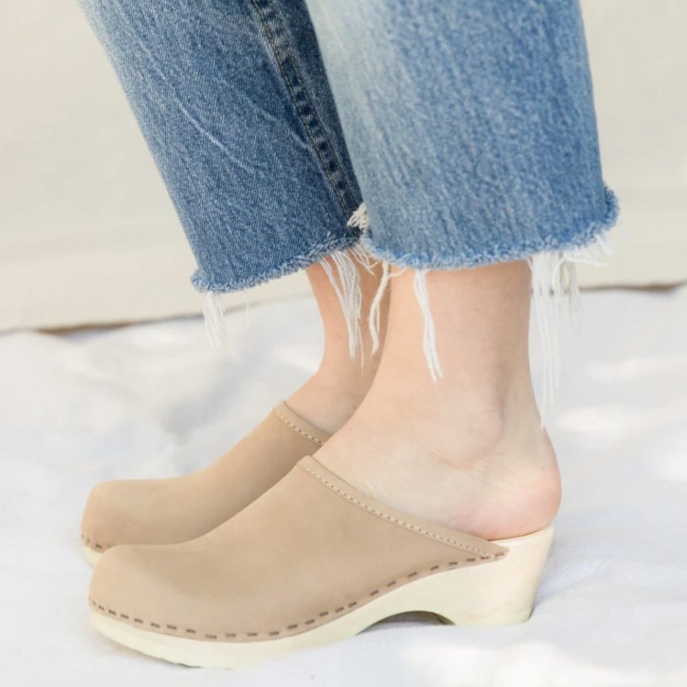 No.6 Clog Valley Base Low in Bone 36/6